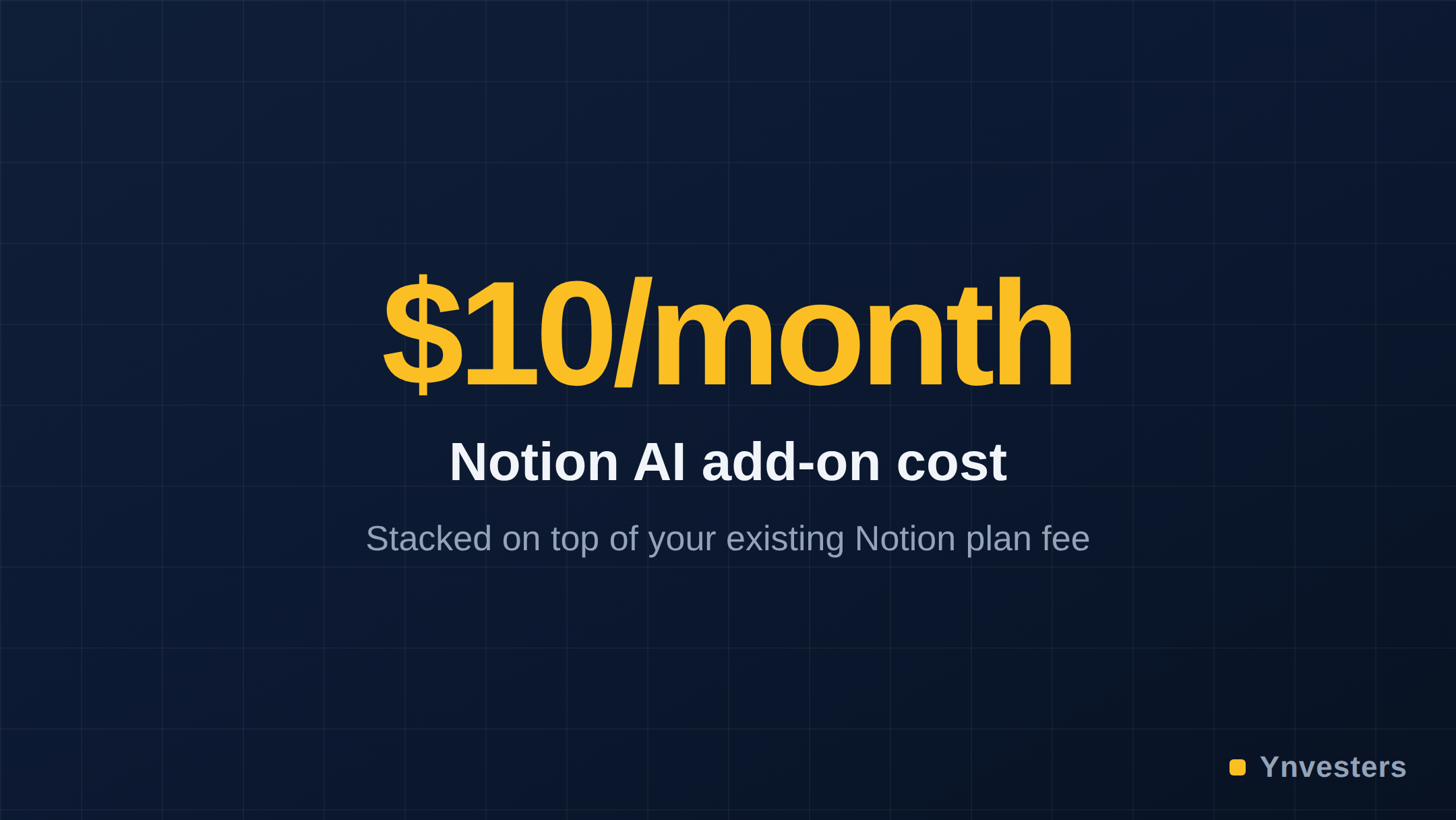 $10/month — Notion AI add-on cost