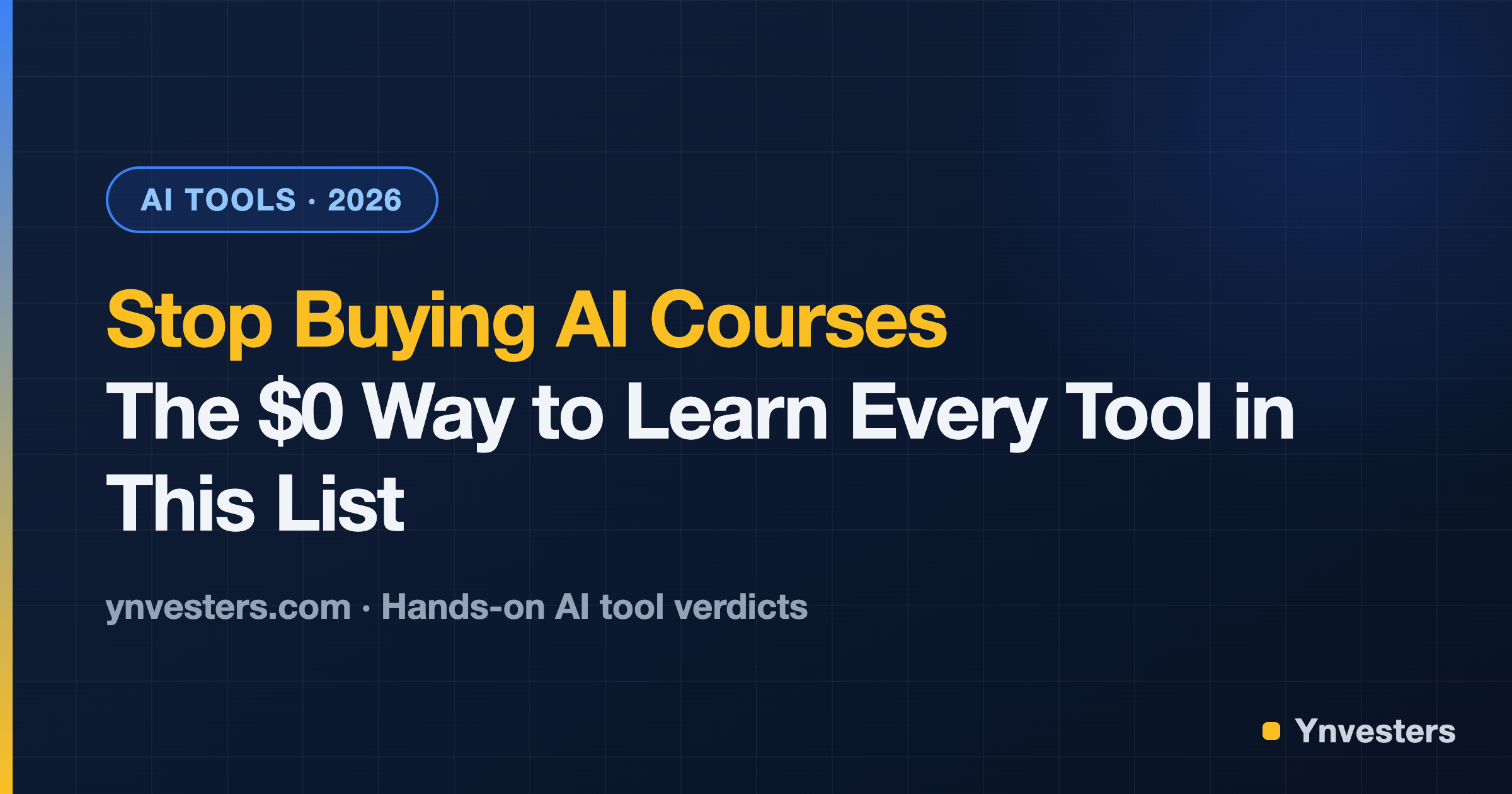 Stop Buying AI Courses: The $0 Way to Learn Every Tool in This List