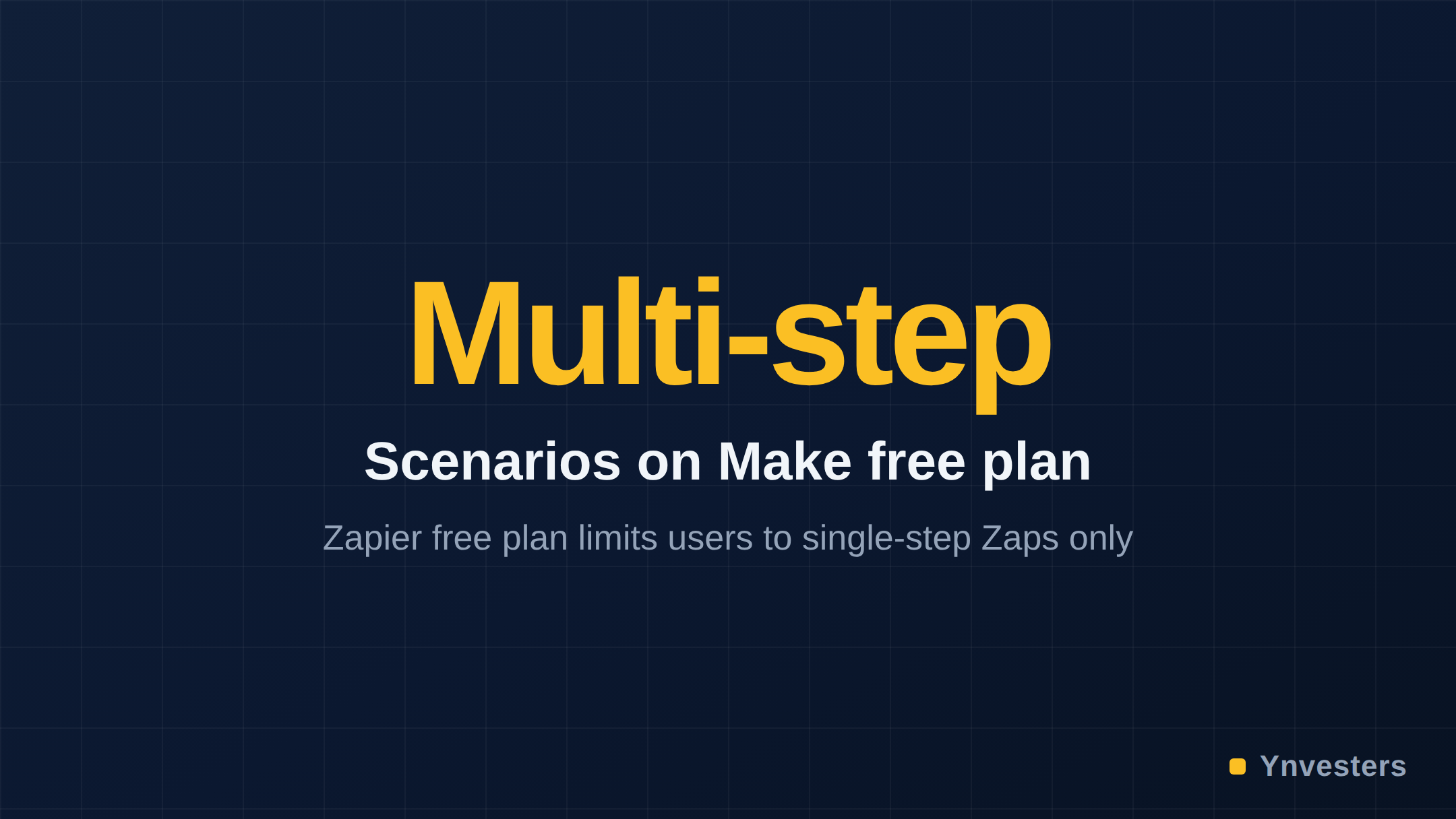 Multi-step — Scenarios on Make free plan